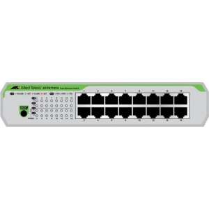 Allied Telesis AT-FS710/16-50 Unmanaged Fast Ethernet (10/100) Groen, Grijs 1U