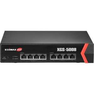 Edimax XGS-5008 netwerk-switch 10G Ethernet (100/1000/10000) Zwart 1U