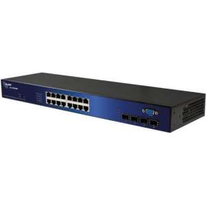 ALLNET ALL-SG8420M Managed L2 Gigabit Ethernet (10/100/1000) Zwart 19U