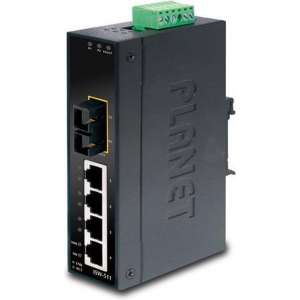 Planet ISW-511 netwerk-switch Unmanaged L2 Fast Ethernet (10/100) Zwart