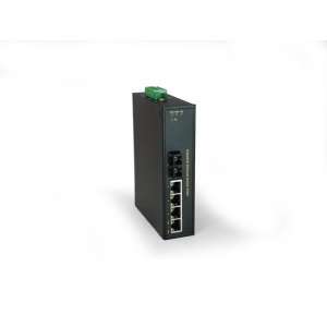 LevelOne IFP-0502 Unmanaged Fast Ethernet (10/100) Zwart Power over Ethernet (PoE)