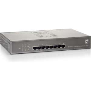 LevelOne FEP-0811W250 Fast Ethernet (10/100) Grijs Power over Ethernet (PoE)