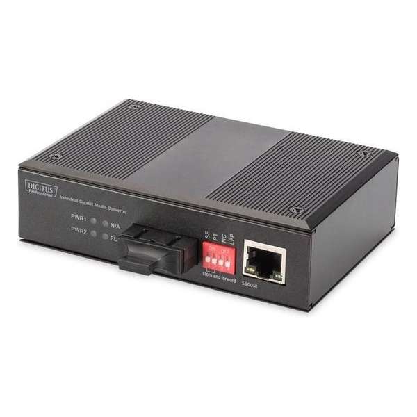 Digitus DN-652101 netwerk media converter 1000 Mbit/s 850 nm Multimode Zwart
