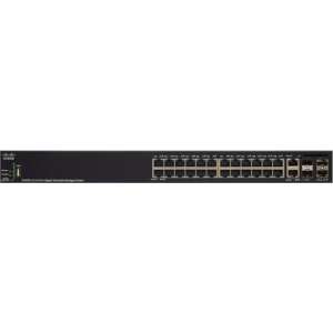 Cisco SG350X-24P Managed L3 Gigabit Ethernet (10/100/1000) Zwart 1U Power over Ethernet (PoE)
