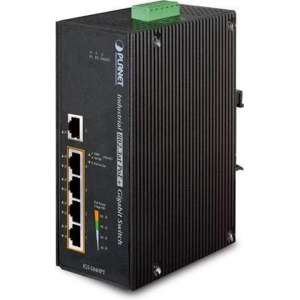 Planet IGS-504HPT netwerk-switch Unmanaged L2 Gigabit Ethernet (10/100/1000) Zwart Power over Ethernet (PoE)
