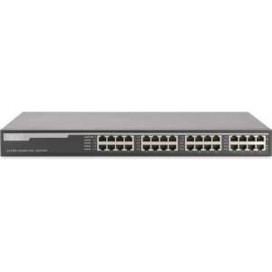 Digitus DN-95116 netwerk-switch Gigabit Ethernet (10/100/1000) Grijs 1U Power over Ethernet (PoE)