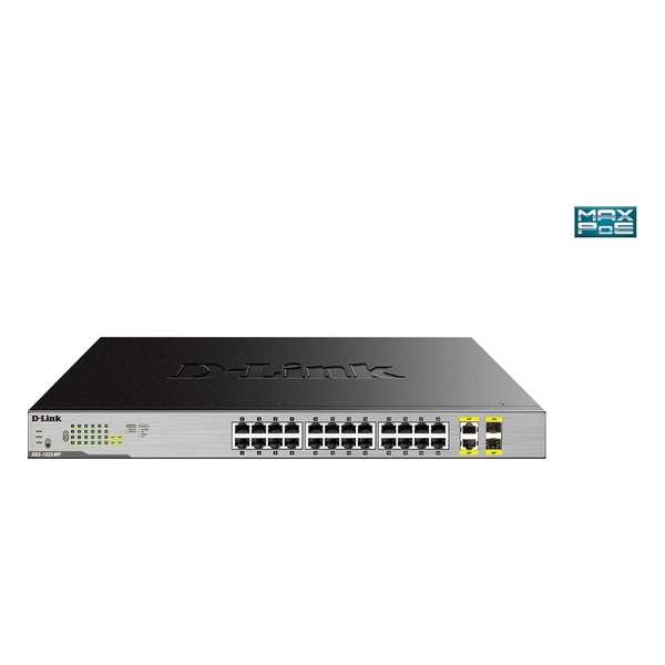 D-Link DGS-1026MP netwerk-switch Unmanaged Gigabit Ethernet (10/100/1000) Zwart, Grijs Power over Ethernet (PoE)
