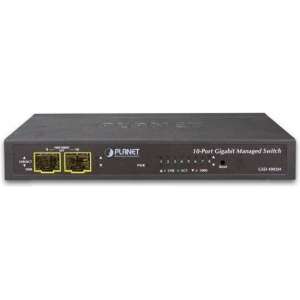 Planet GSD-1002M netwerk-switch Managed L2+ Gigabit Ethernet (10/100/1000) Zwart 1U