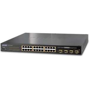 Planet WGSW-24040HP4 netwerk-switch Managed L2/L4 Gigabit Ethernet (10/100/1000) Zwart Power over Ethernet (PoE)