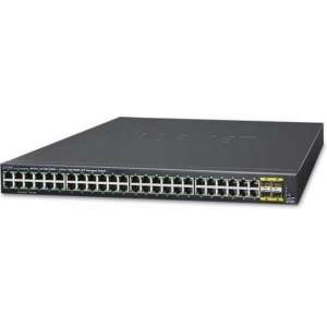 Planet GS-4210-48T4S netwerk-switch Managed L2+ Gigabit Ethernet (10/100/1000) Zwart 1U
