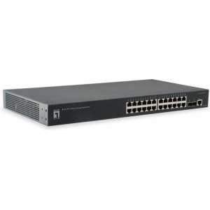 LevelOne GTL-2661 Managed L2 Gigabit Ethernet (10/100/1000) Zwart Power over Ethernet (PoE)