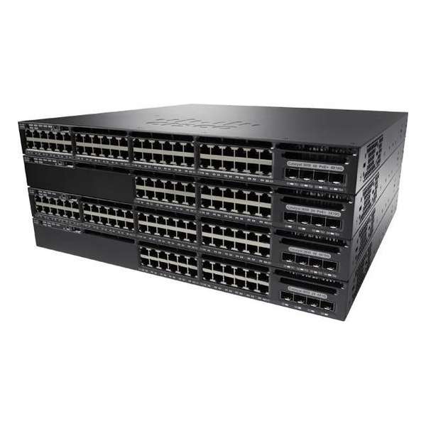 Cisco Catalyst WS-C3650-24PWD-S netwerk-switch Managed L3 Gigabit Ethernet (10/100/1000) Zwart 1U Power over Ethernet (PoE)