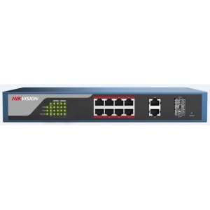Hikvision Digital Technology DS-3E1310P-E netwerk-switch Managed L2 Fast Ethernet (10/100) Zwart Power over Ethernet (PoE)