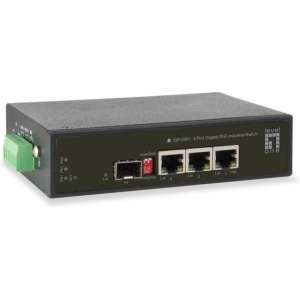 LevelOne IGP-0401 Gigabit Ethernet (10/100/1000) Zwart Power over Ethernet (PoE)