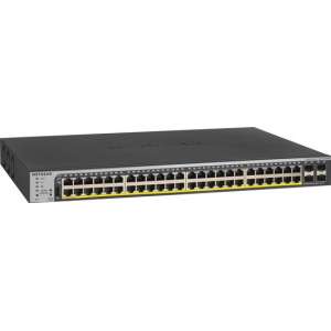 Netgear GS752TPP Managed L2/L3/L4 Gigabit Ethernet (10/100/1000) Zwart 1U Power over Ethernet (PoE)