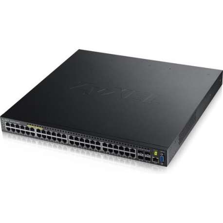 Zyxel XGS3700-48HP Managed L2+ Gigabit Ethernet (10/100/1000) Blauw Power over Ethernet (PoE)