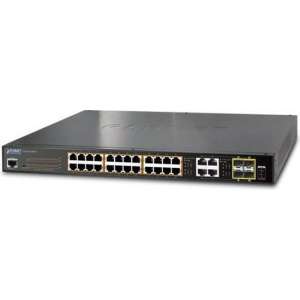 Planet GS-4210-24P4C netwerk-switch Managed L2+ Gigabit Ethernet (10/100/1000) 1U Power over Ethernet (PoE)