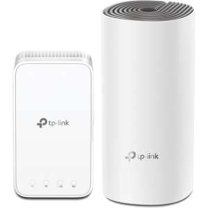 TP-LINK Deco E3(2-pack) draadloze router Dual-band (2.4 GHz / 5 GHz) Fast Ethernet Grijs, Wit
