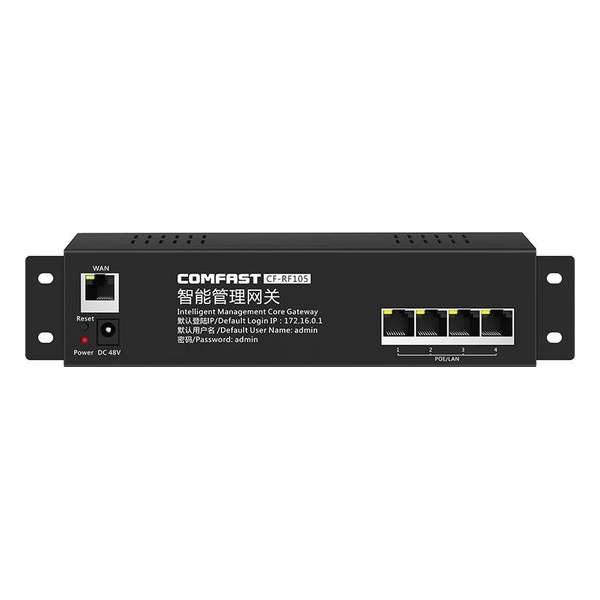 Comfast CF-RF105 Router Accesspoint managed Controller - Met POE - Zwart