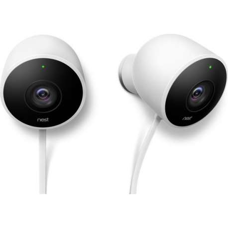 Google Nest Cam Outdoor Beveiligingscamera - 2 stuks
