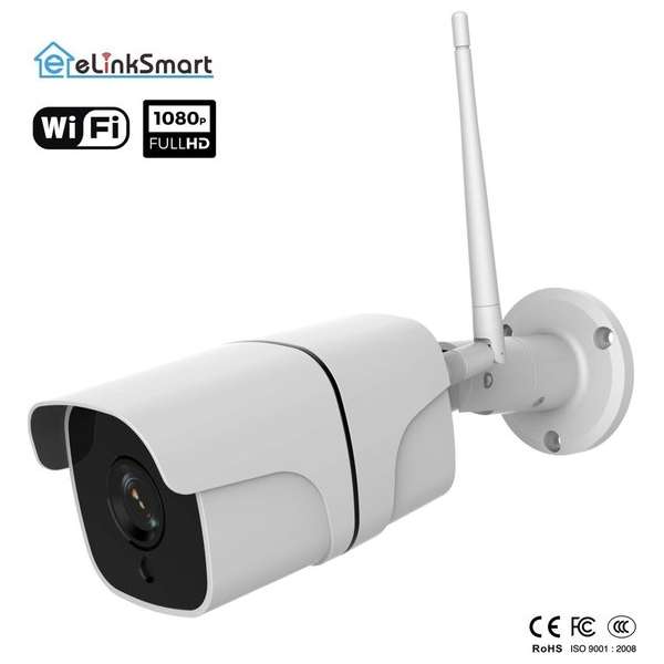 eLinkSmart WIFI Camera met App IOS / Android | 1080P Full HD IP camera beveiliging draadloos | Beveiligingscamera buiten