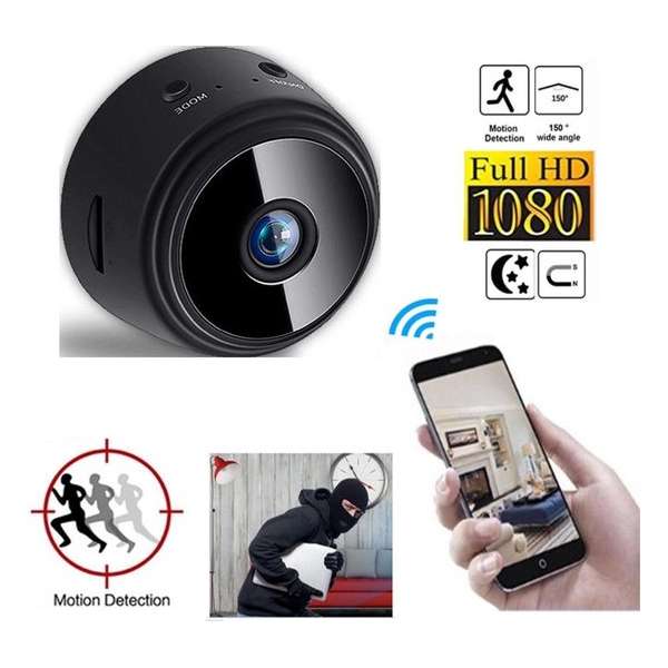 Verborgen-Wifi-IP-Camera | HD 1080P| Nachtzicht |Bewegings_Detectie_Alarm|Spy Camera|Beveiligings Camera|Magnetisch achterkant