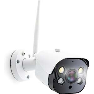 Caliber HWC404 - Smart wifi camera - met LED spots - Wit