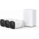 Eufycam 2 - 3 beveiligingscamera's / IP-camera's + basisstation - 365 dagen batterij - Voor binnen & buiten