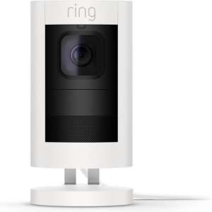 Ring Stick Up Cam Elite Beveiligingscamera - Voor binnen & buiten - Bedraad - Wit