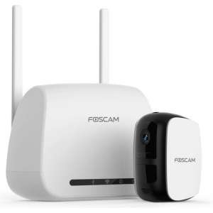 Foscam- E1 Full HD & 100% Draadloze Beveiligingscamera KIT