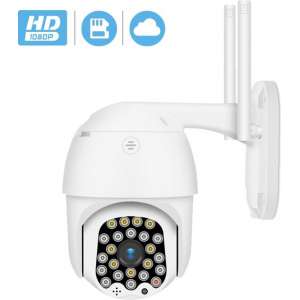 1080P WiFi PTZ Beveiliging IP Camera IR Cut 2MP CCTV 4X Zoom Bewegingsdetectie Snelheid Dome Cloud/Micro SD-opslag