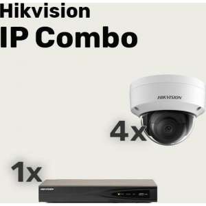 Hikvision WiFi HD camerabewaking set met 3 buiten en 1 binnen 411,412