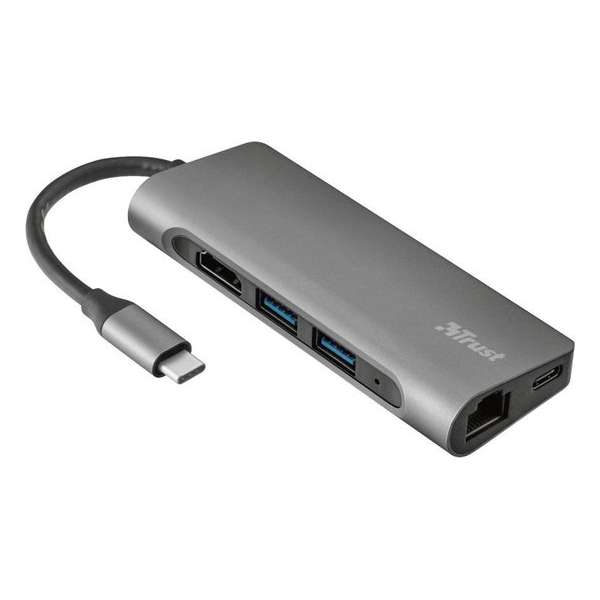 TRUST Dalyx Aluminium 7-in-1 USB-C Multi-port Adapter
