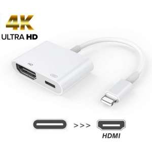 Lightning naar HDMI Adapter voor Apple - 8 Pins Lightning Power Delivery - Douxe©