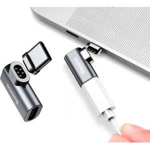 Magnetische USB-C Adapter Geschikt voor Macbook Pro, Notebook, etc.. met Type-C aansluiting - 86W - Space Gray