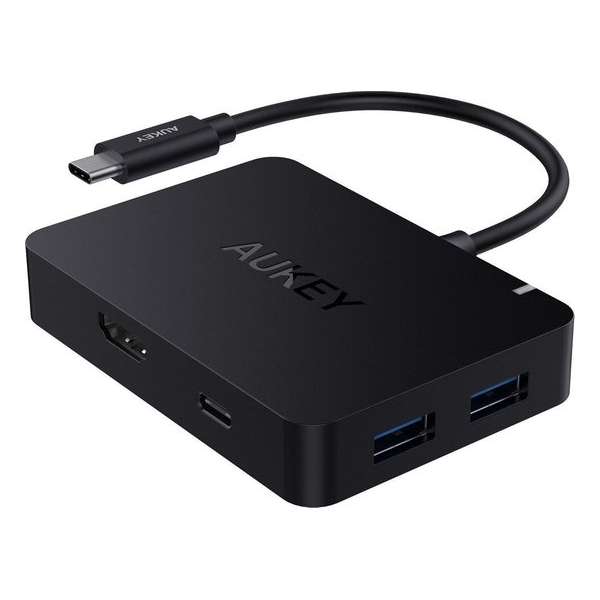 AUKEY USB C Hub HDMI Poort ( 4k ) 4x 3.0 USB