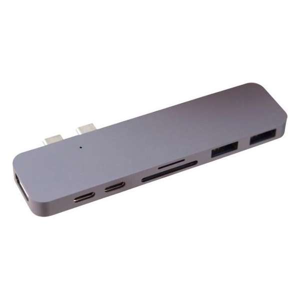Hyper Duo USB-C adapter voor MacBook Pro - Space Grey