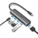 USB-C Hub voor MacBook (Thunderbolt 3) met HDMI 4K, 3x USB3.0 en USB-C oplaadpoort