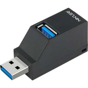 Ninzer® USB 3.0 en 2.0 HUB Adapter met 3 USB aansluitingen | Zwart