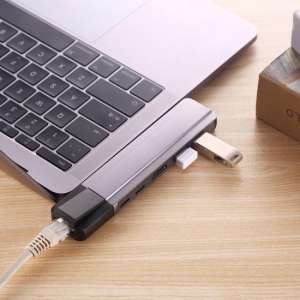 USB C Hub adapter  voor Macbook met ethernet