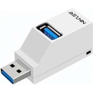 Ninzer® USB 3.0 en 2.0 HUB Adapter met 3 USB aansluitingen | Wit