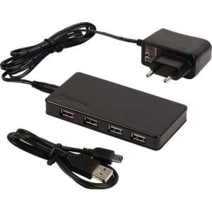 4-Port Hub USB 2.0 Powered Black