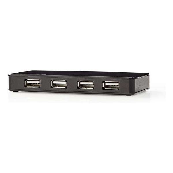 Nedis USB hub met 4 poorten - USB2.0 - externe voeding / zwart - 0,80 meter