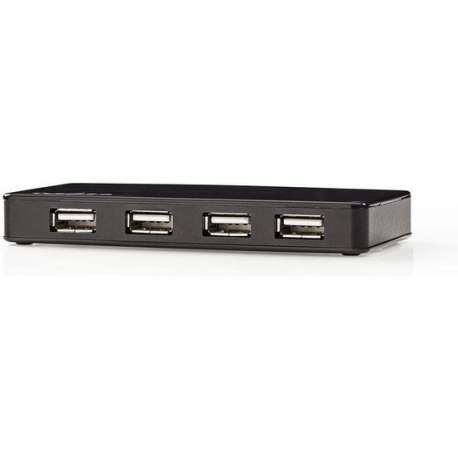 Nedis USB hub met 4 poorten - USB2.0 - externe voeding / zwart - 0,80 meter