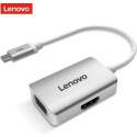 Lenovo USB-C Hub 4K HDMI en VGA - Aluminium - Zilver