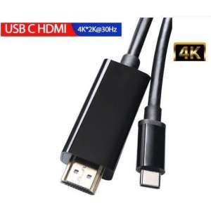 DrPhone USB 3.1 Type C naar HDMI Kabel - Adapter  - Converter HD 1080P 4k2k HDTV Video Kabel - 1.8m