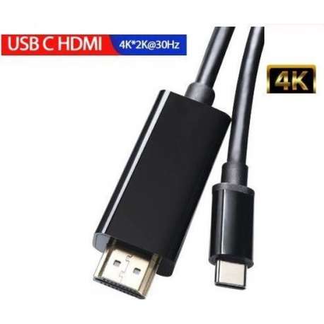 DrPhone USB 3.1 Type C naar HDMI Kabel - Adapter  - Converter HD 1080P 4k2k HDTV Video Kabel - 1.8m