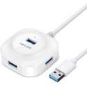 Ninzer® USB 3.0 HUB Adapter met 4 USB aansluitingen | Wit