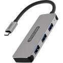Sitecom CN-387 - USB-C naar 3x USB Hub - Grijs