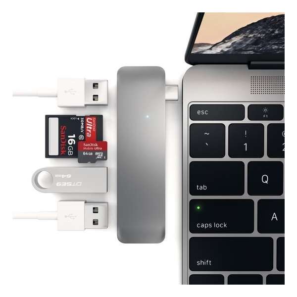 Satechi Type-C USB Combo Hub - Space Grey